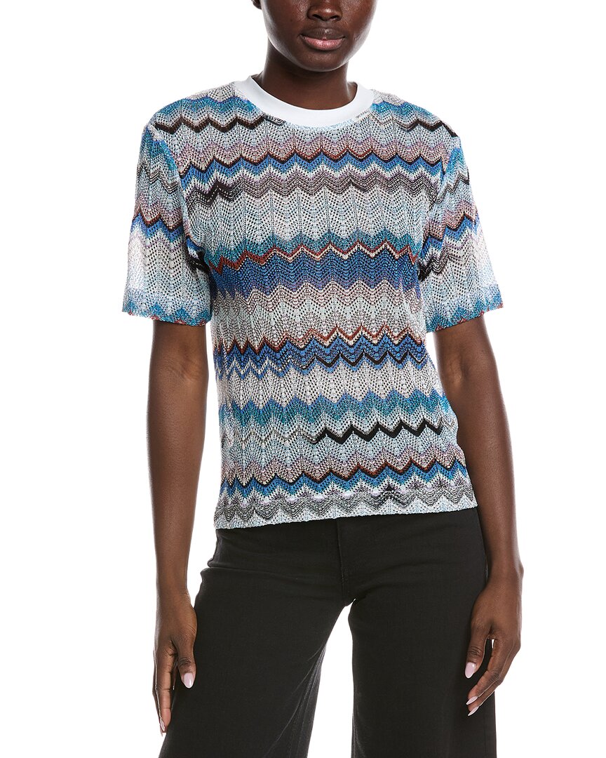 M Missoni Textured Top In Multi