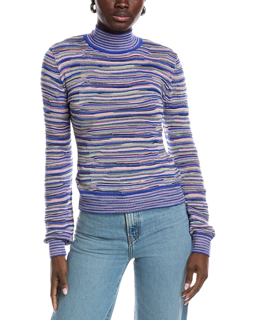 M Missoni Wool-blend Textured Sweater In Multi
