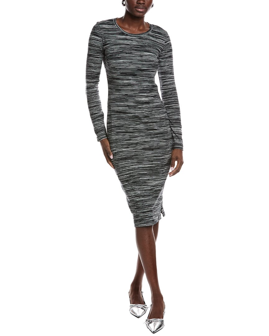 M Missoni Textured Shirtdress In Gray