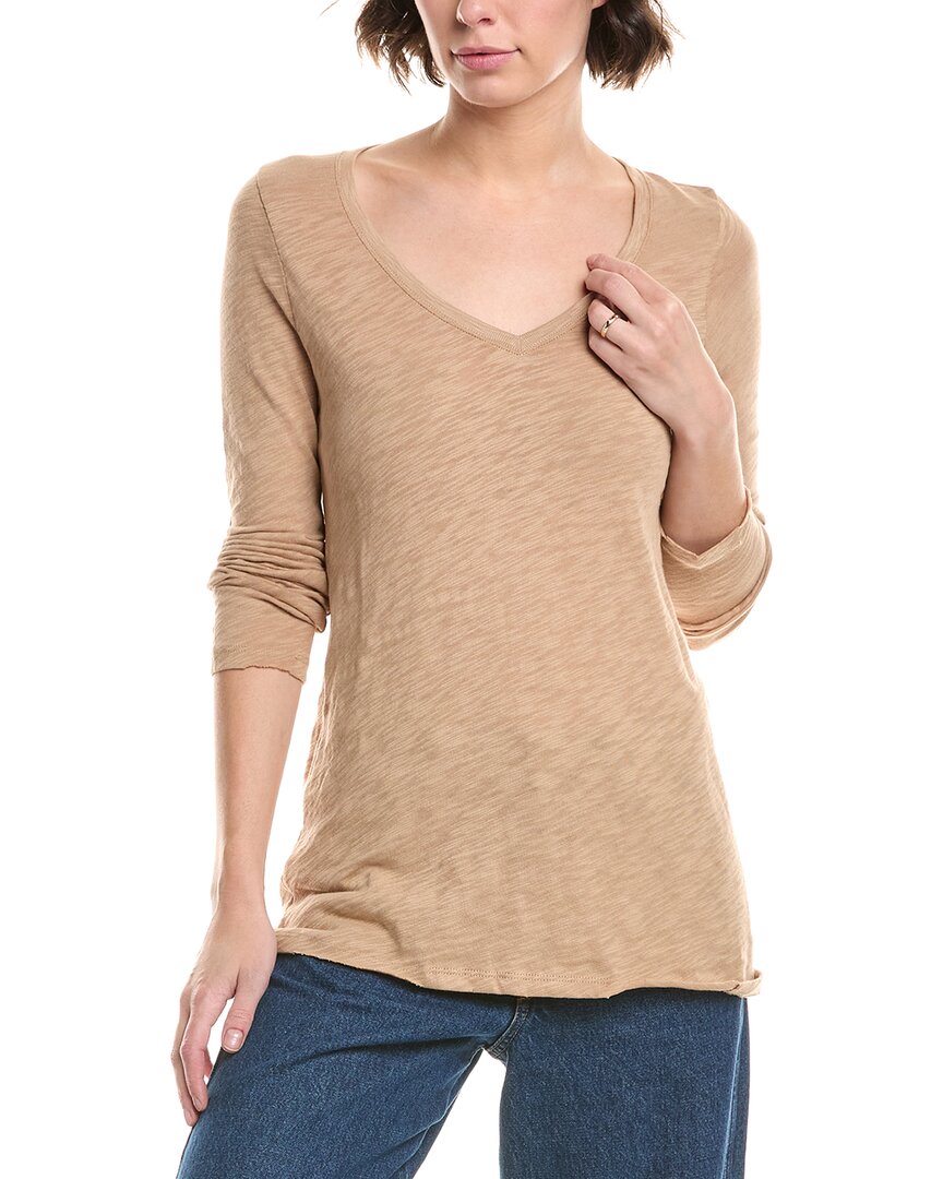 Atm Anthony Thomas Melillo Slub T-shirt In Nude