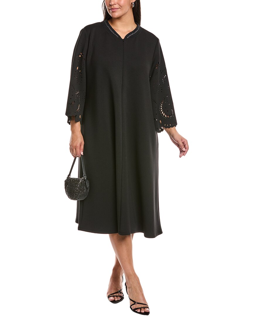 Marina Rinaldi Plus Editta Jersey Dress In Black