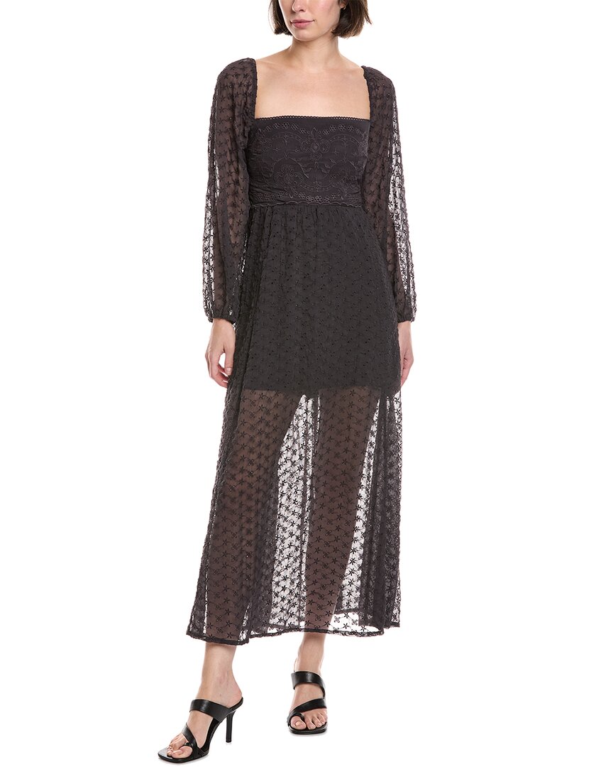 Free People Malina Maxi Dress In Black