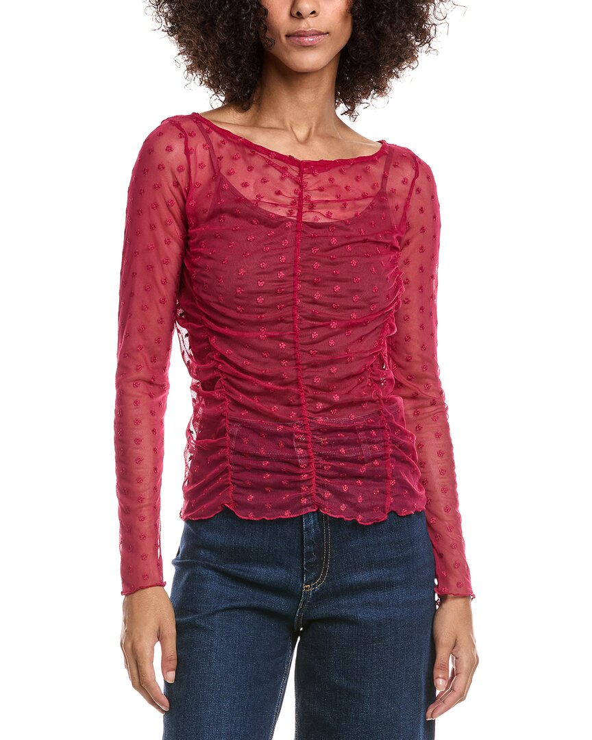 Free People Most Likely Layering Top In Red