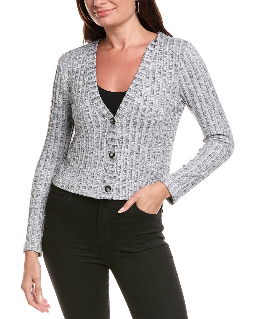 Michael Stars Ellis Cardigan Top In Gray