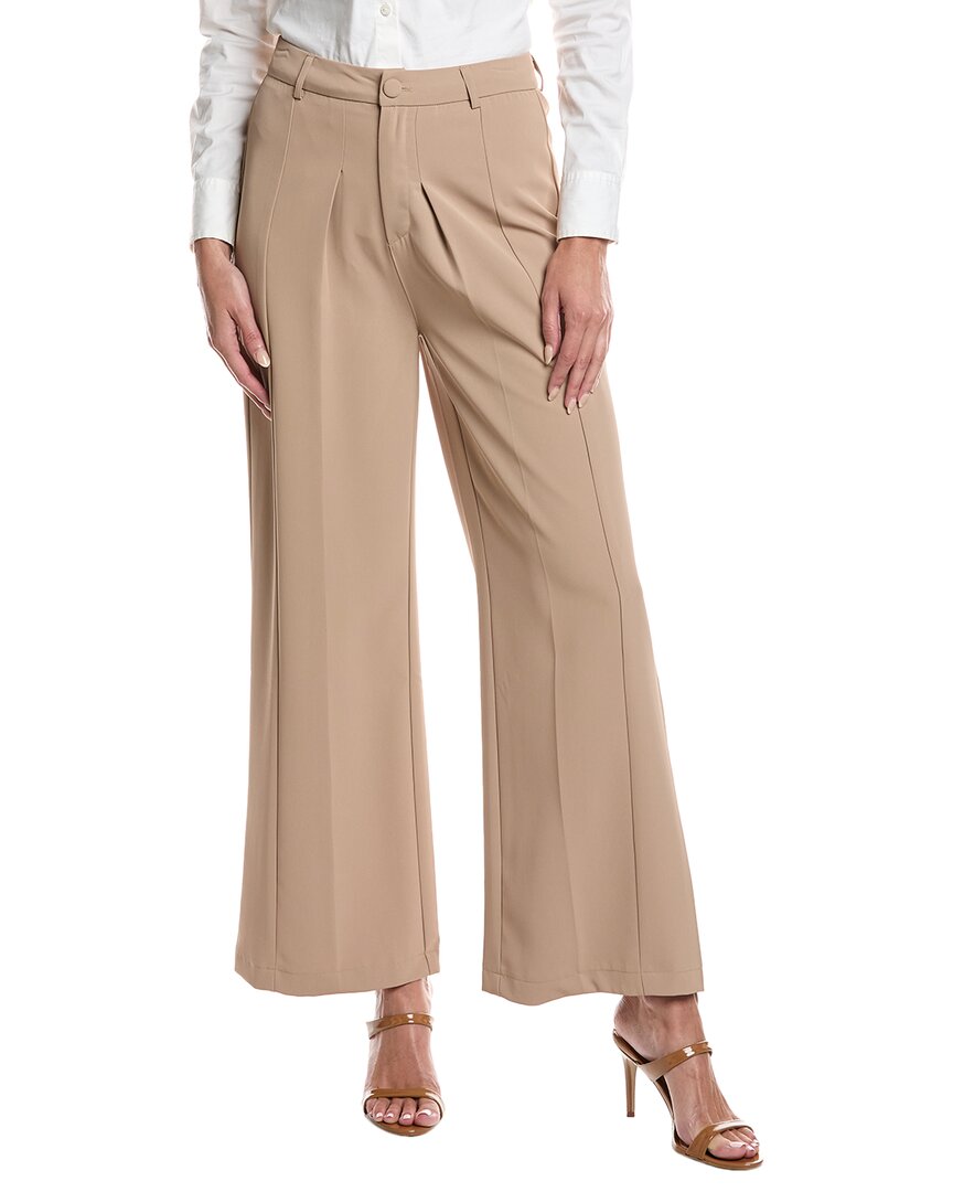 Gracia Cord Patch Pocket Straight Cut Pant In Brown