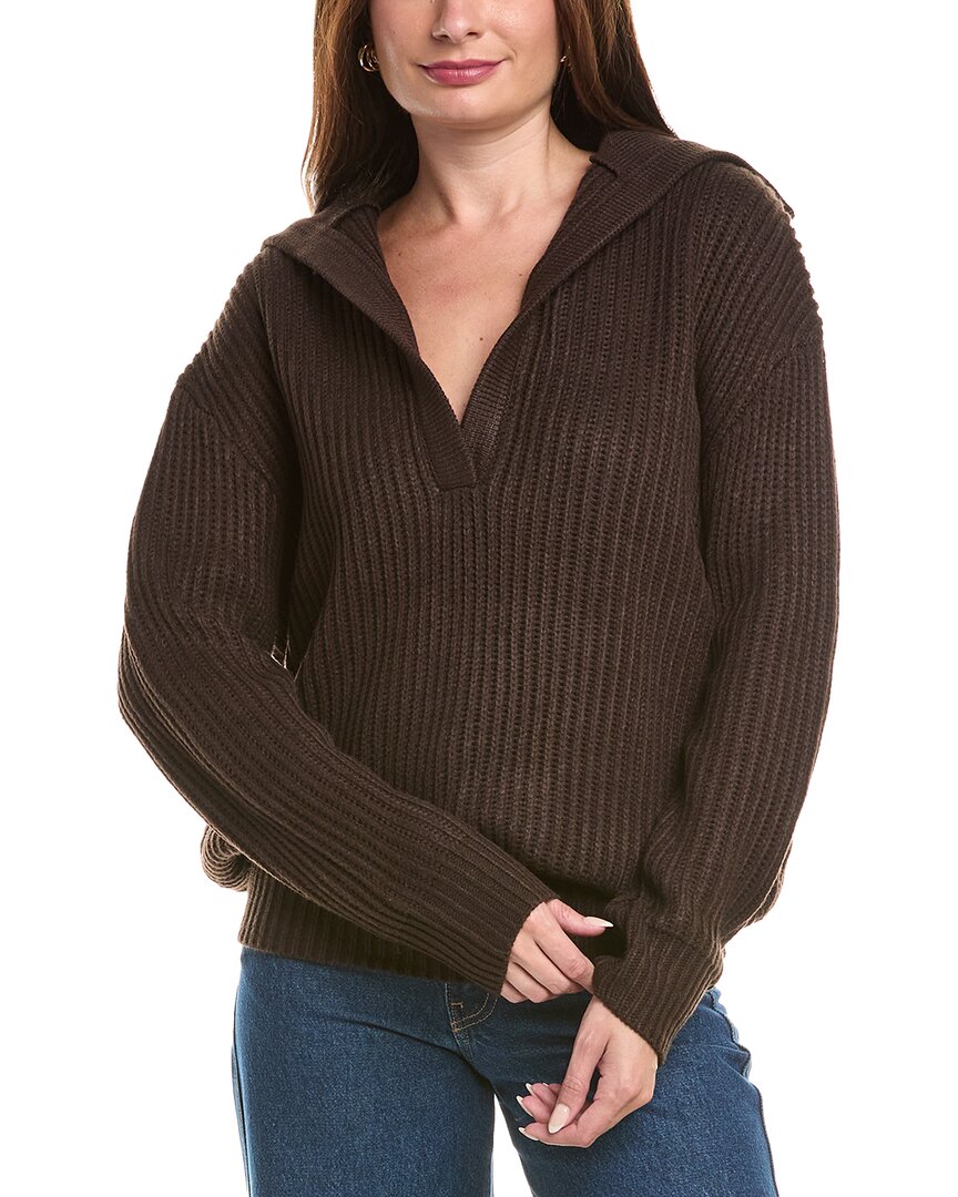 Ser.o.ya Shy Oversized Sweater Dress In Brown