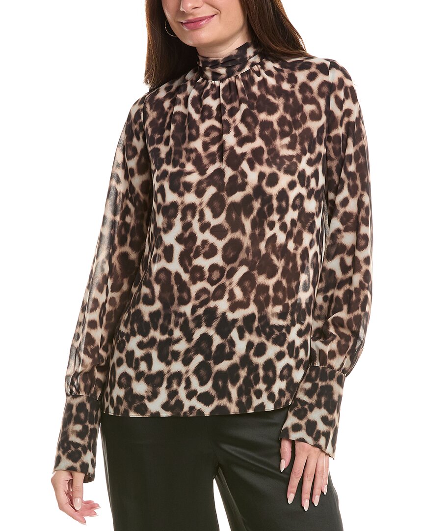 Ser.o.ya Leopard-print Blouse In Brown