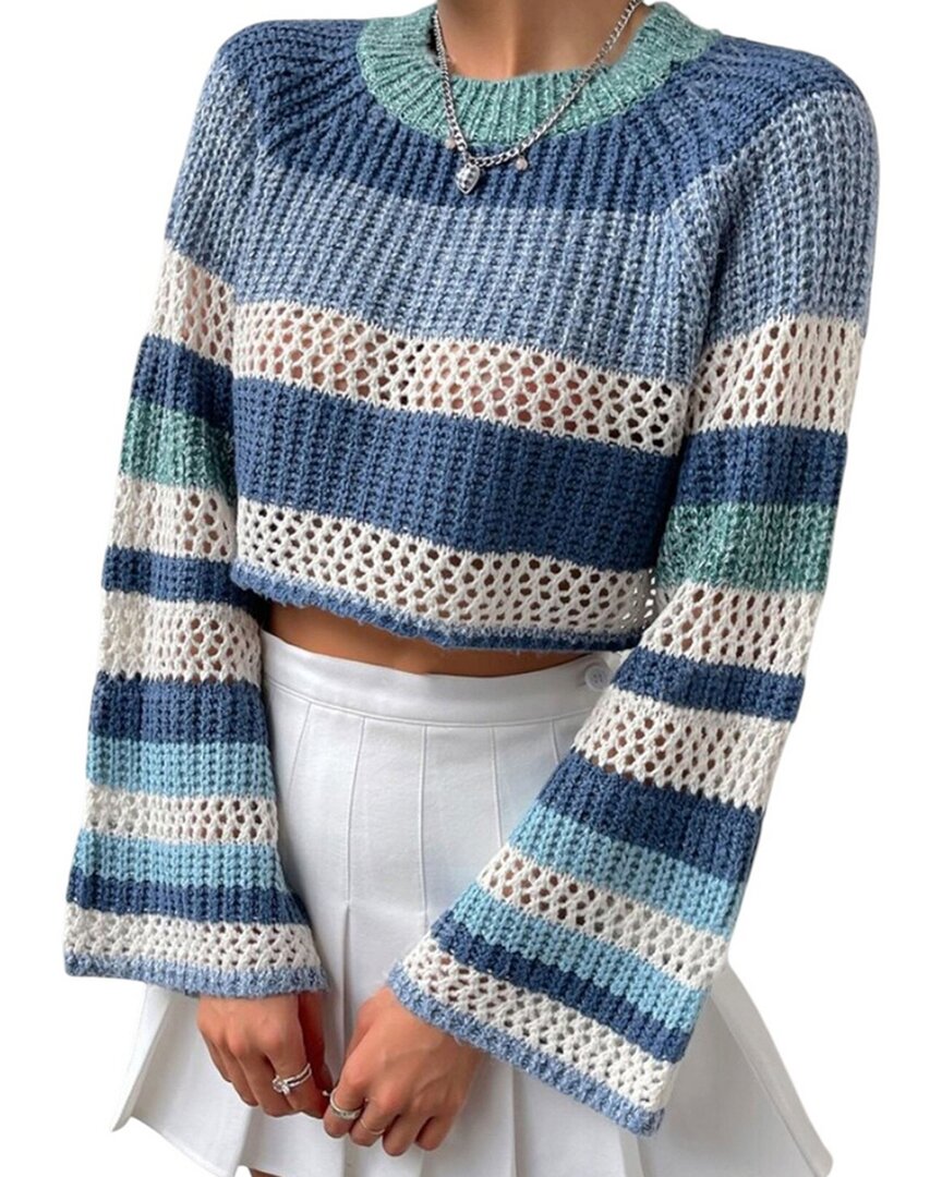 Bella Desert Sweater In Blue