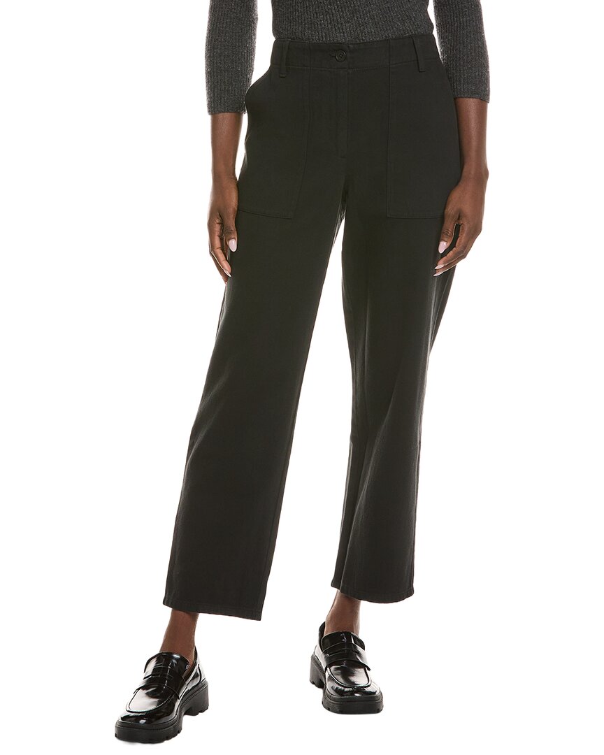Eileen Fisher Flare Tapered Pant In Black