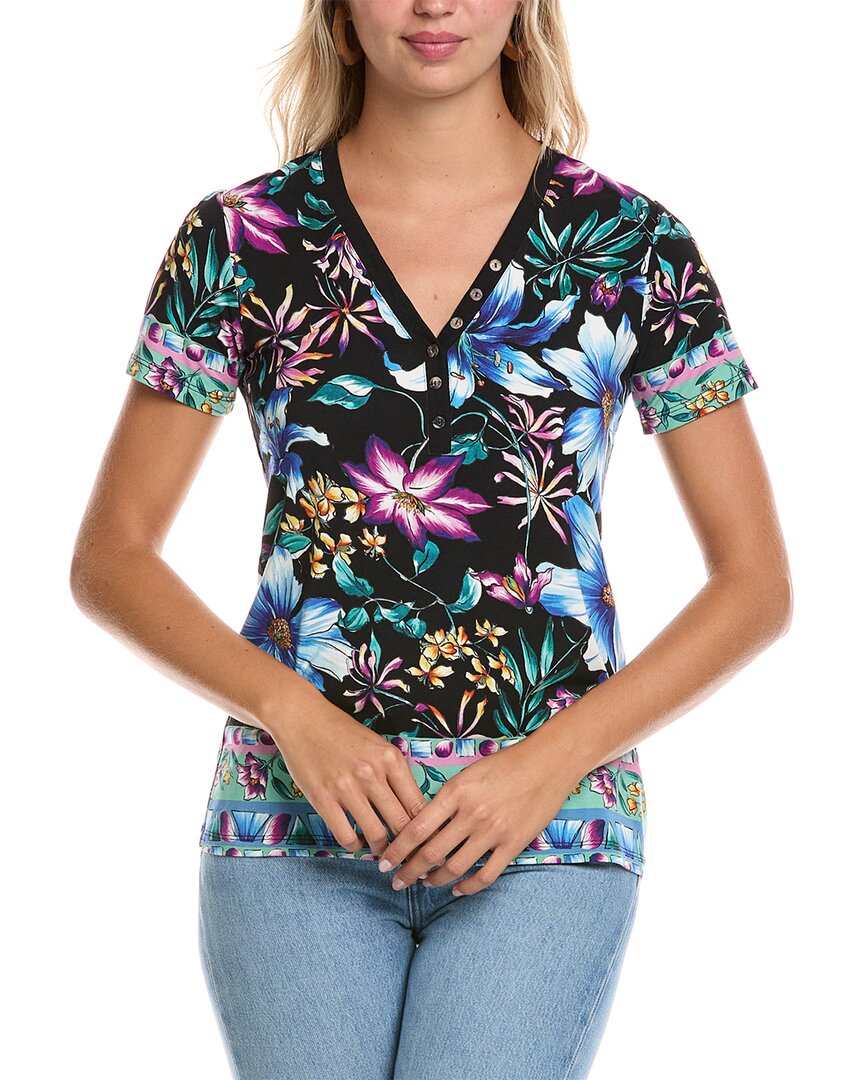 Johnny Was The Janie Favorite Henley In Black