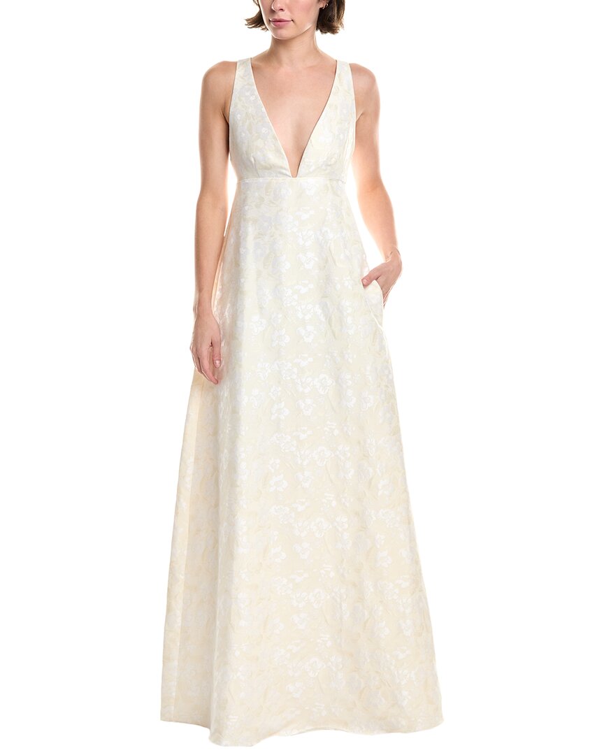 Rebecca Taylor Floral Maxi Dress In White