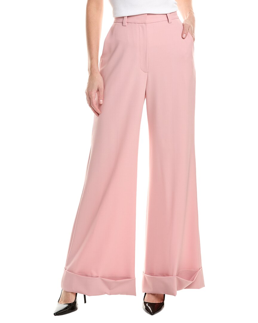 Rebecca Taylor Wool-blend Pant In Pink