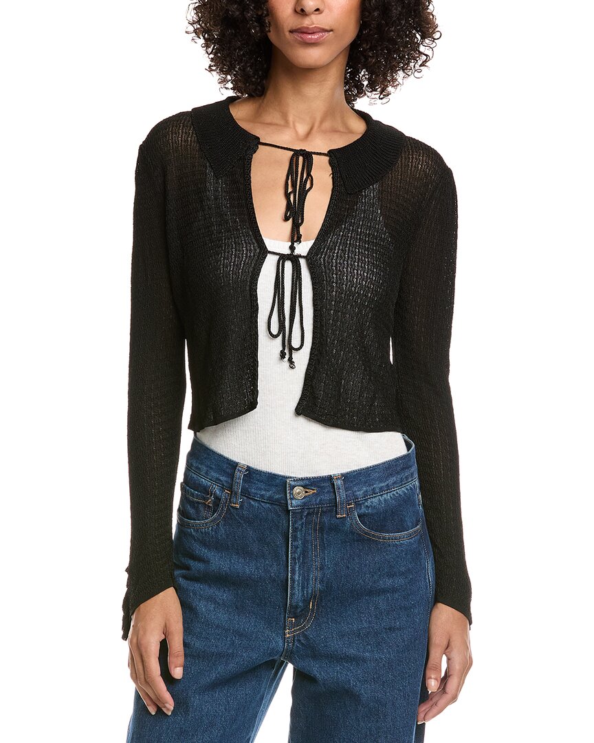 Ba&sh Cathy Cardigan In Black