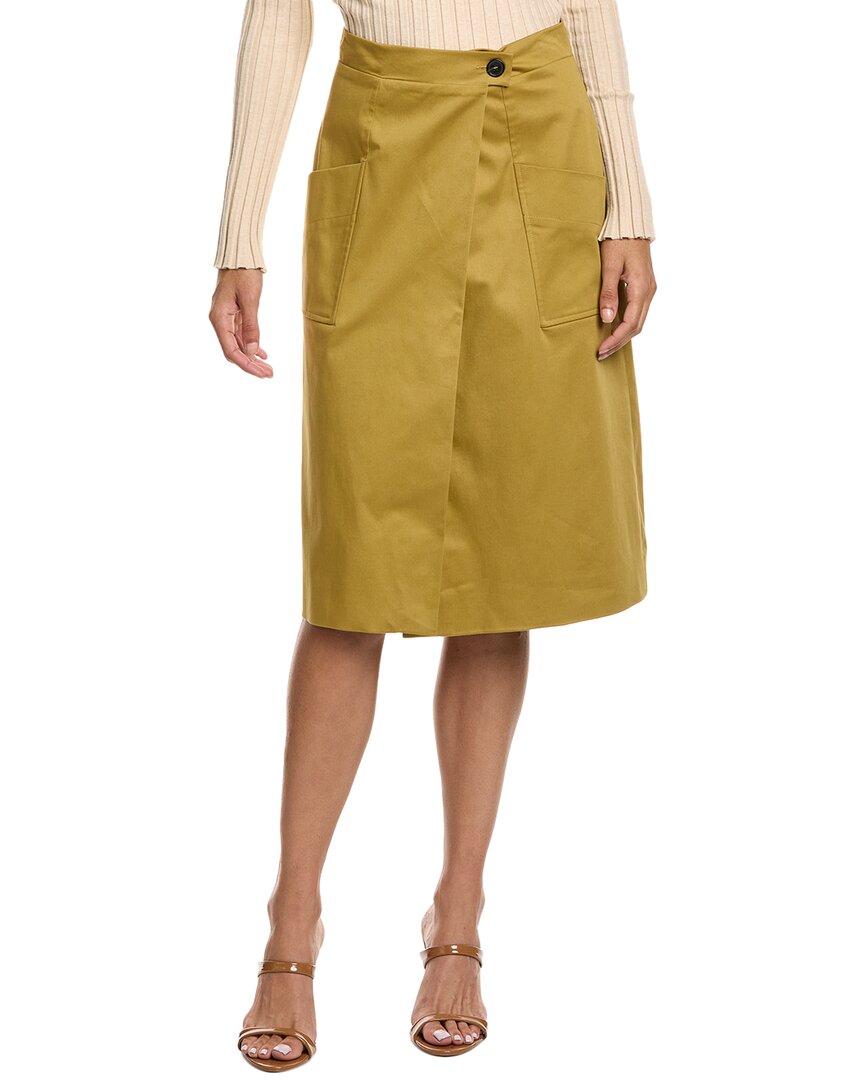 Ba&sh Bastien Wrap Skirt In Yellow