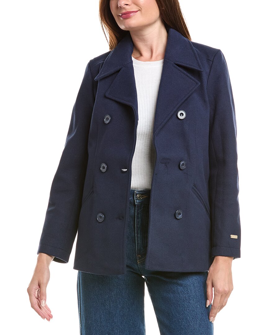 Nicole Miller Peacoat In Blue