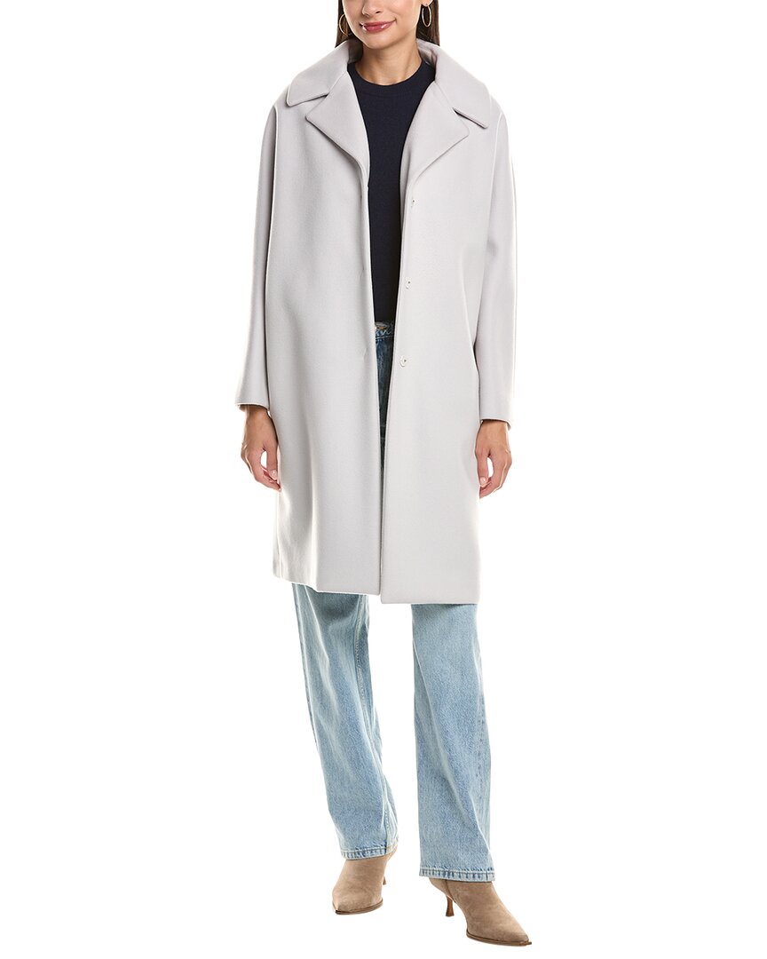 Herno Wool & Cashmere-blend Coat In Gray
