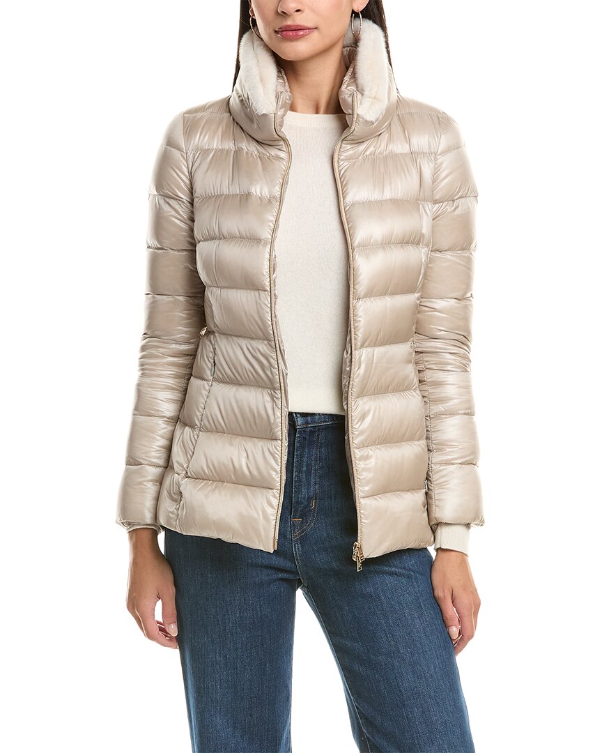 Herno Puffer Down Jacket In Neutral