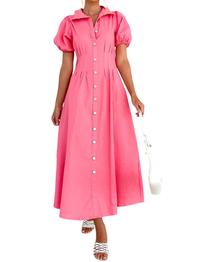 Teodora Midi Dress In Pink