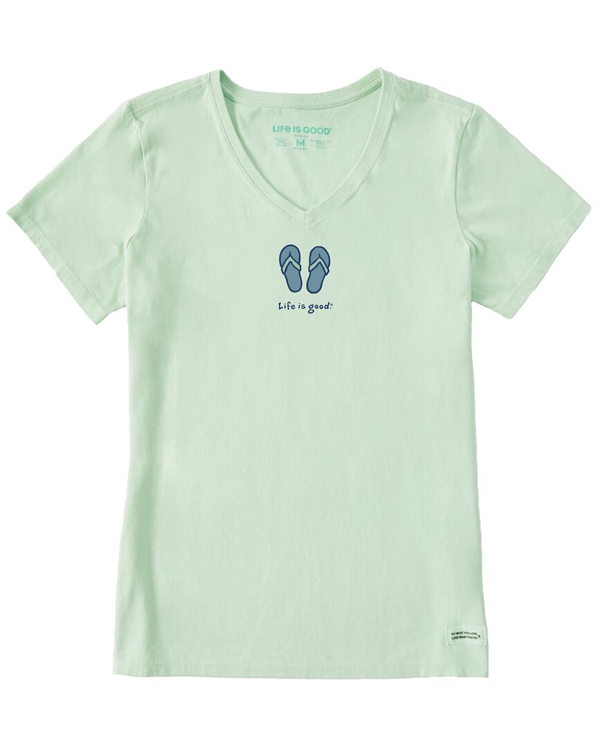 Life Is Good ® Crusher V-neck T-shirt In Green