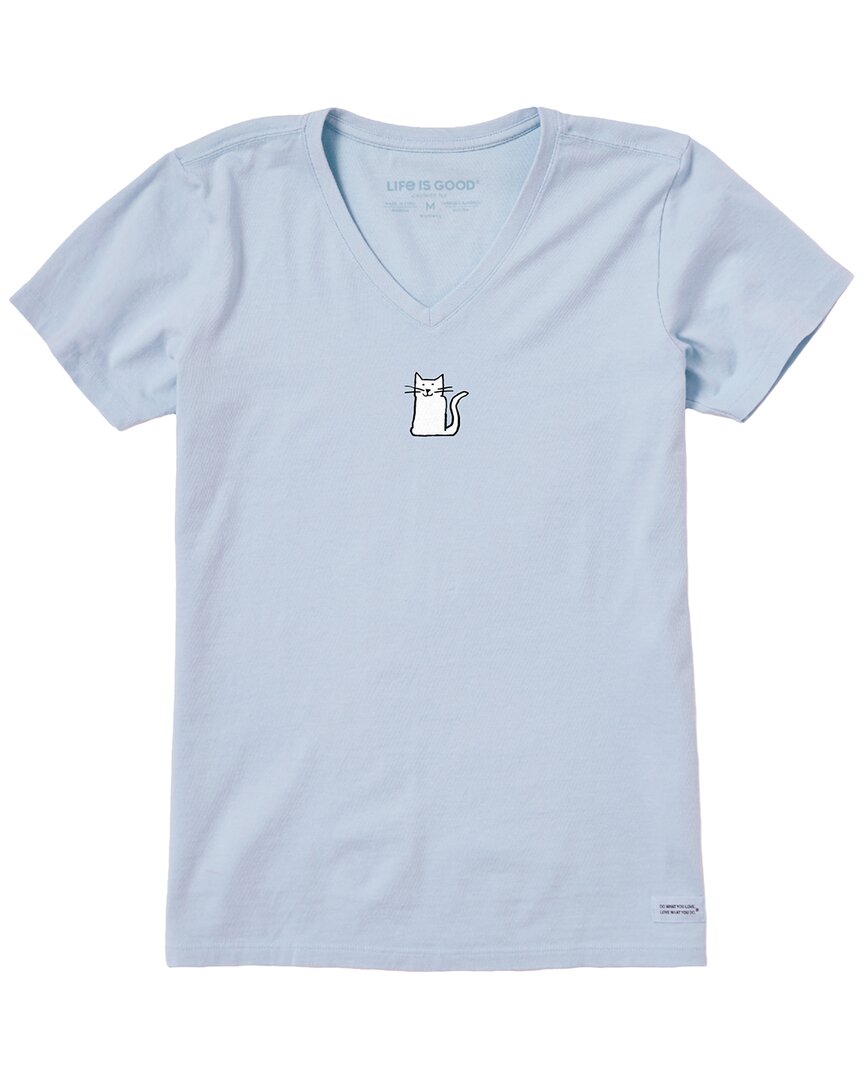 Life Is Good ® Crusher V-neck T-shirt In Blue
