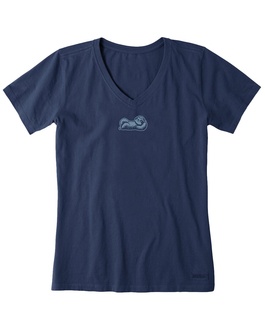 Life Is Good ® Crusher V-neck T-shirt In Blue