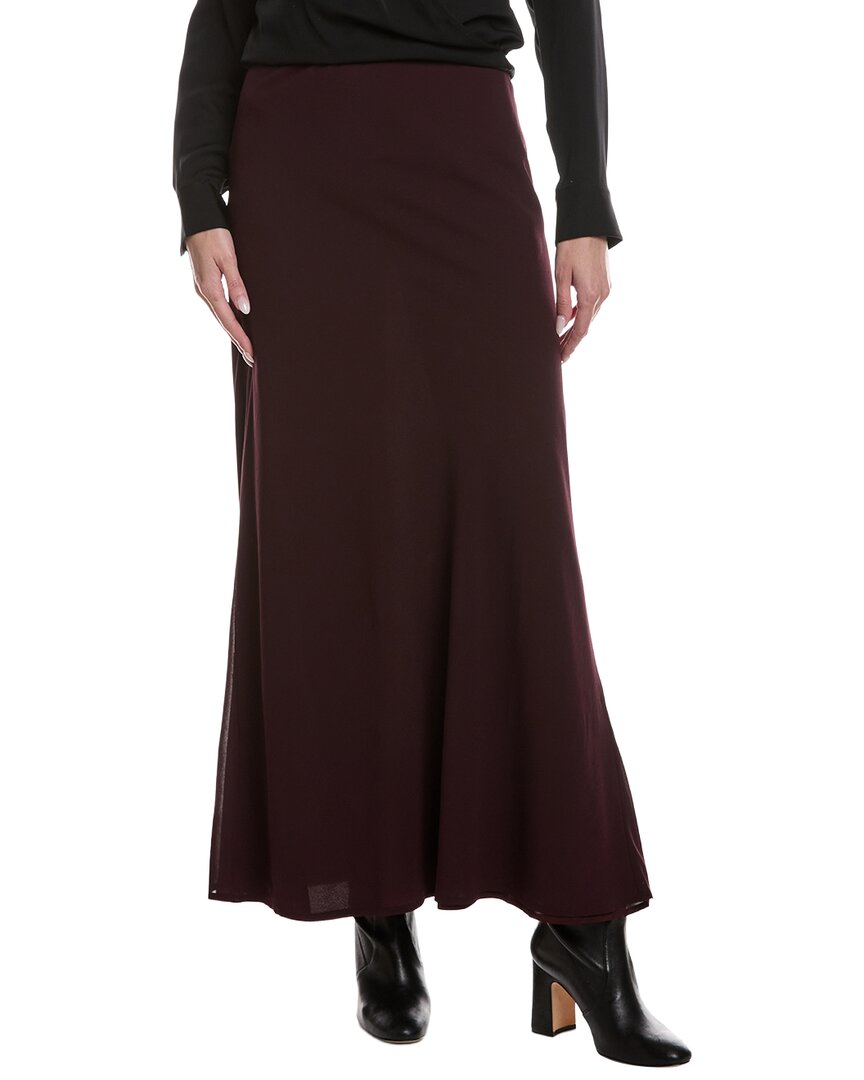 Reveriee Maxi Skirt In Burgundy