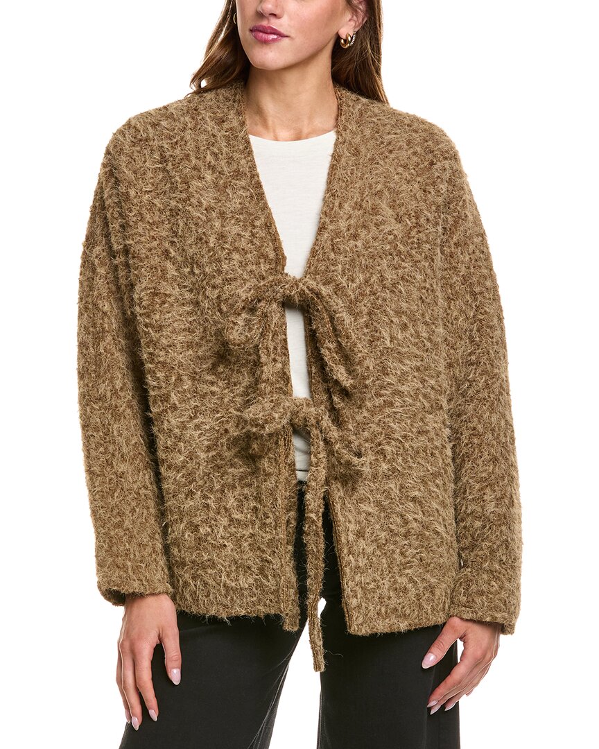 Colette Rose Cardigan In Brown
