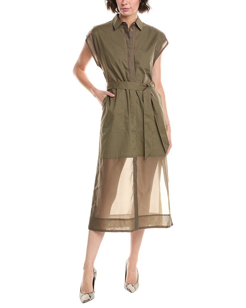 Rag & Bone Vicky Midi Dress In Green