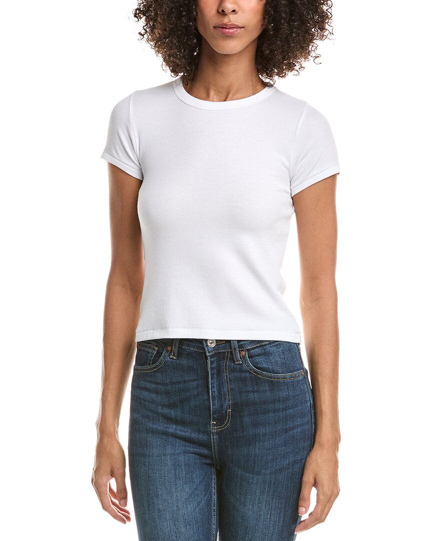 Rag & Bone Logo Round-necked T-shirt In White
