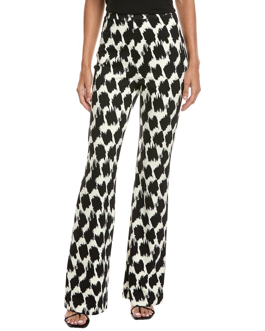 Diane Von Furstenberg Pattern Casual Pants In Black