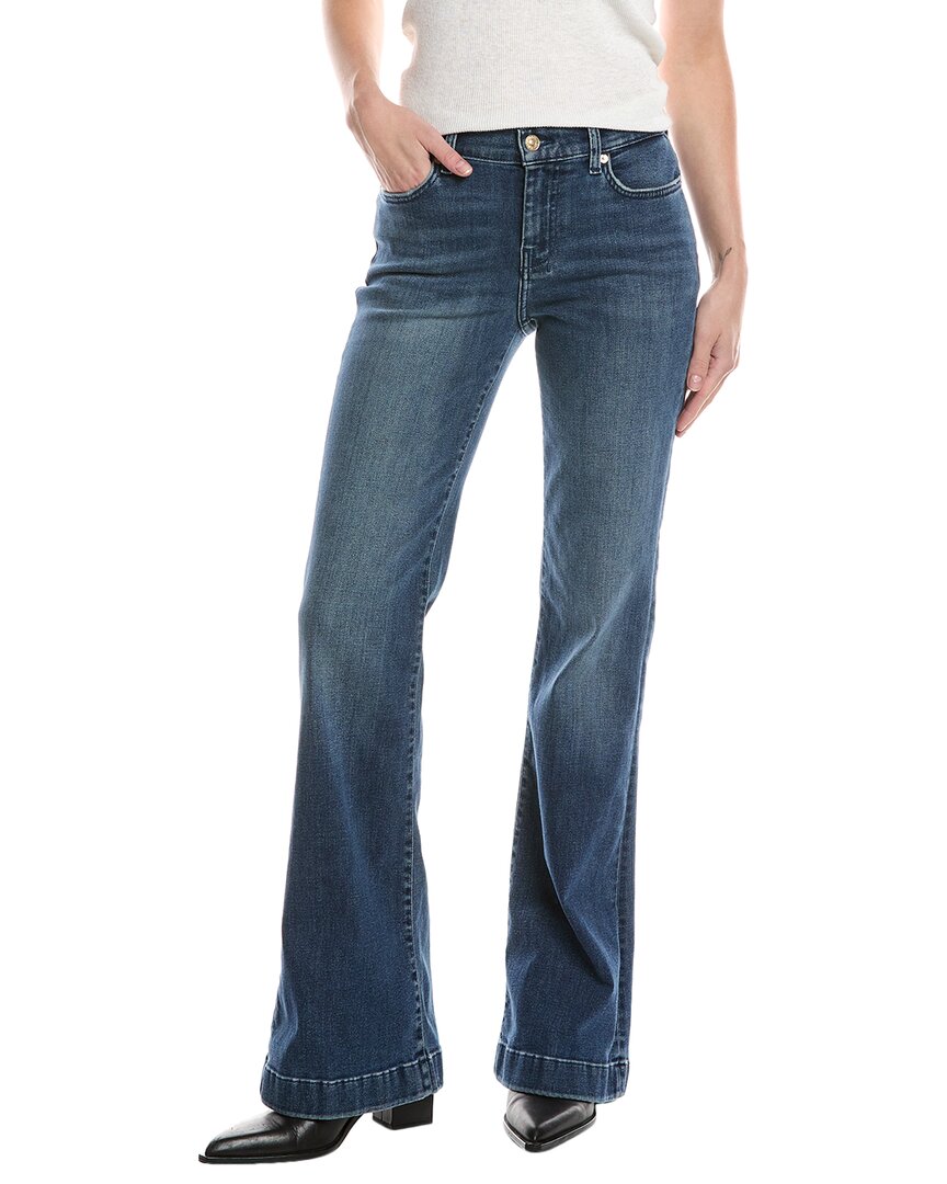 7 For All Mankind Dojo Warrenton Flare Jean In Blue