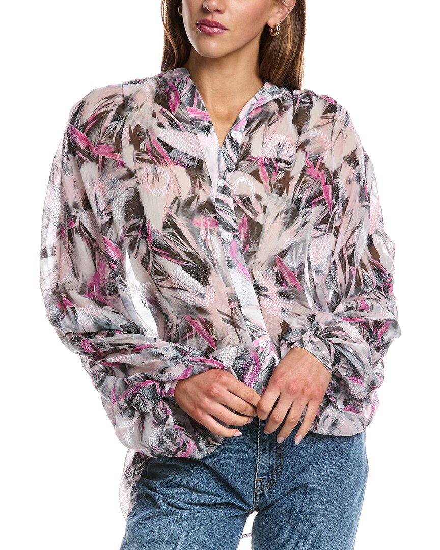 Iro Paulhi Silk-blend Top In Gray
