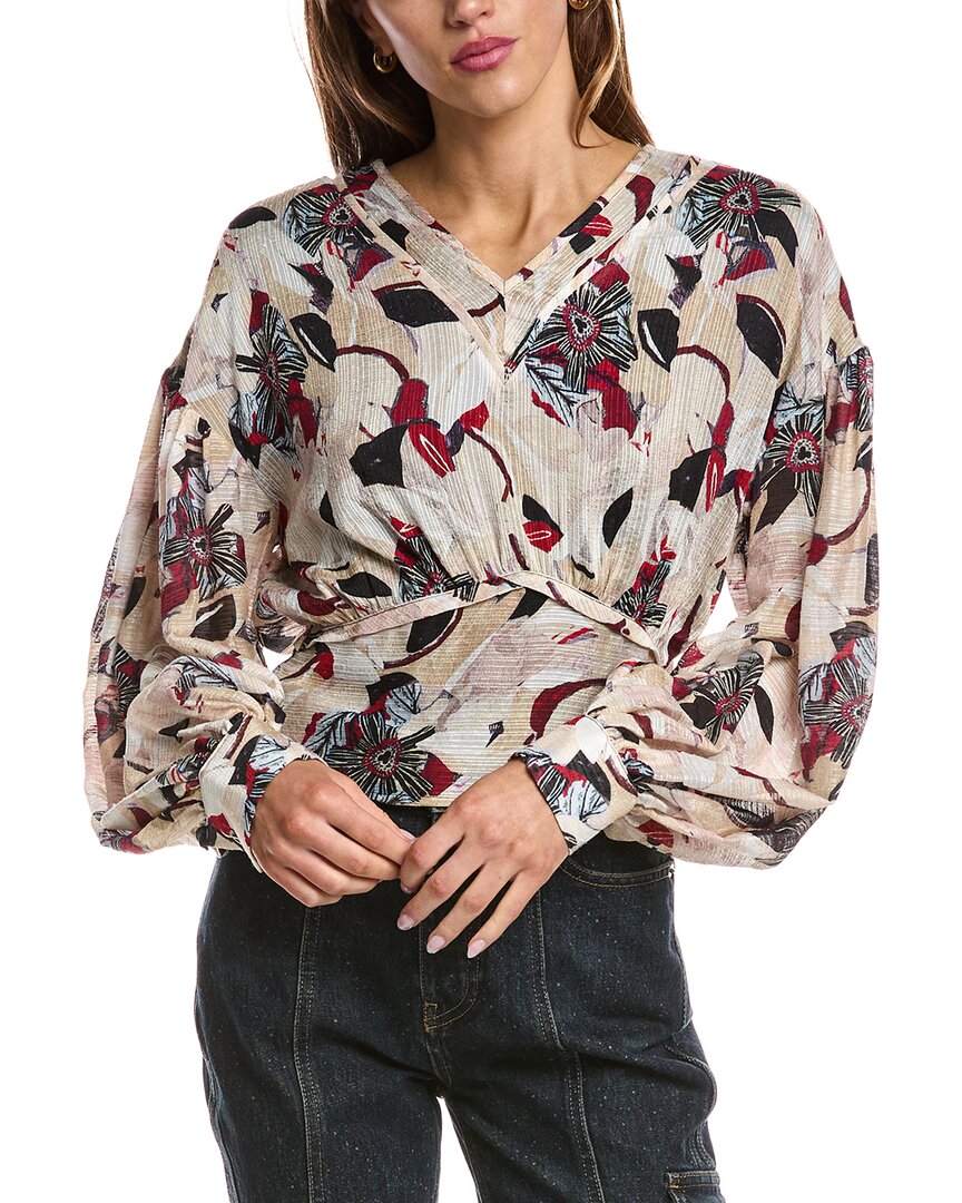 Iro Dunna Silk-blend Top In Multi