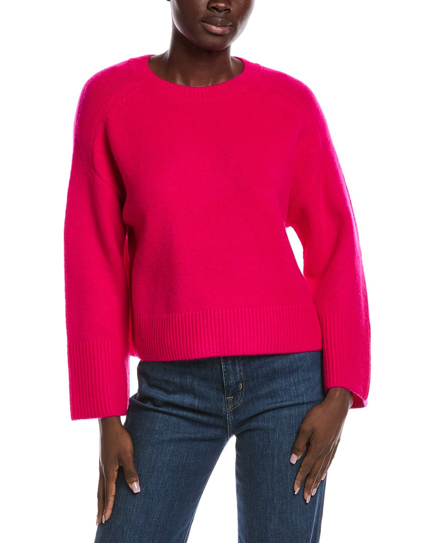 Vince Camuto Raglan Wide Sleeve Sweater In Pink