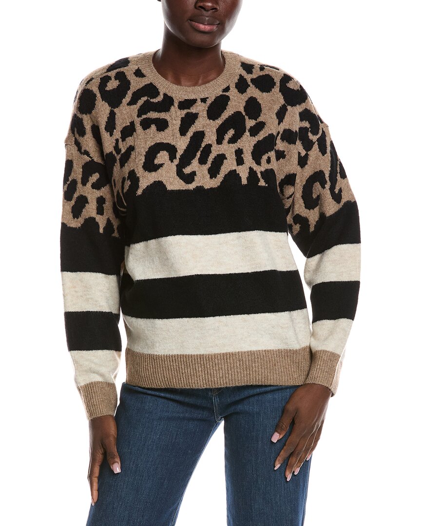 Vince Camuto Striped Sweater In Multi