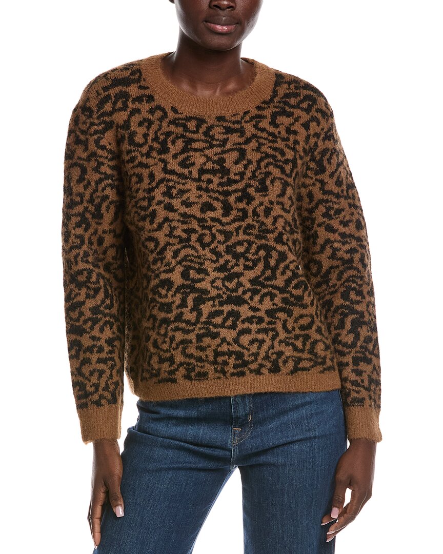 Vince Camuto Wool-blend Sweater In Brown
