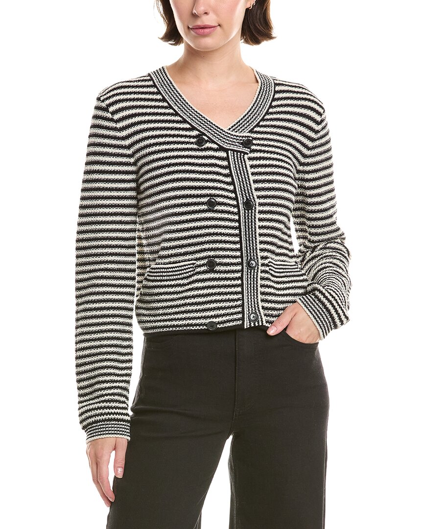 Frame Denim The Court Cardigan In Black