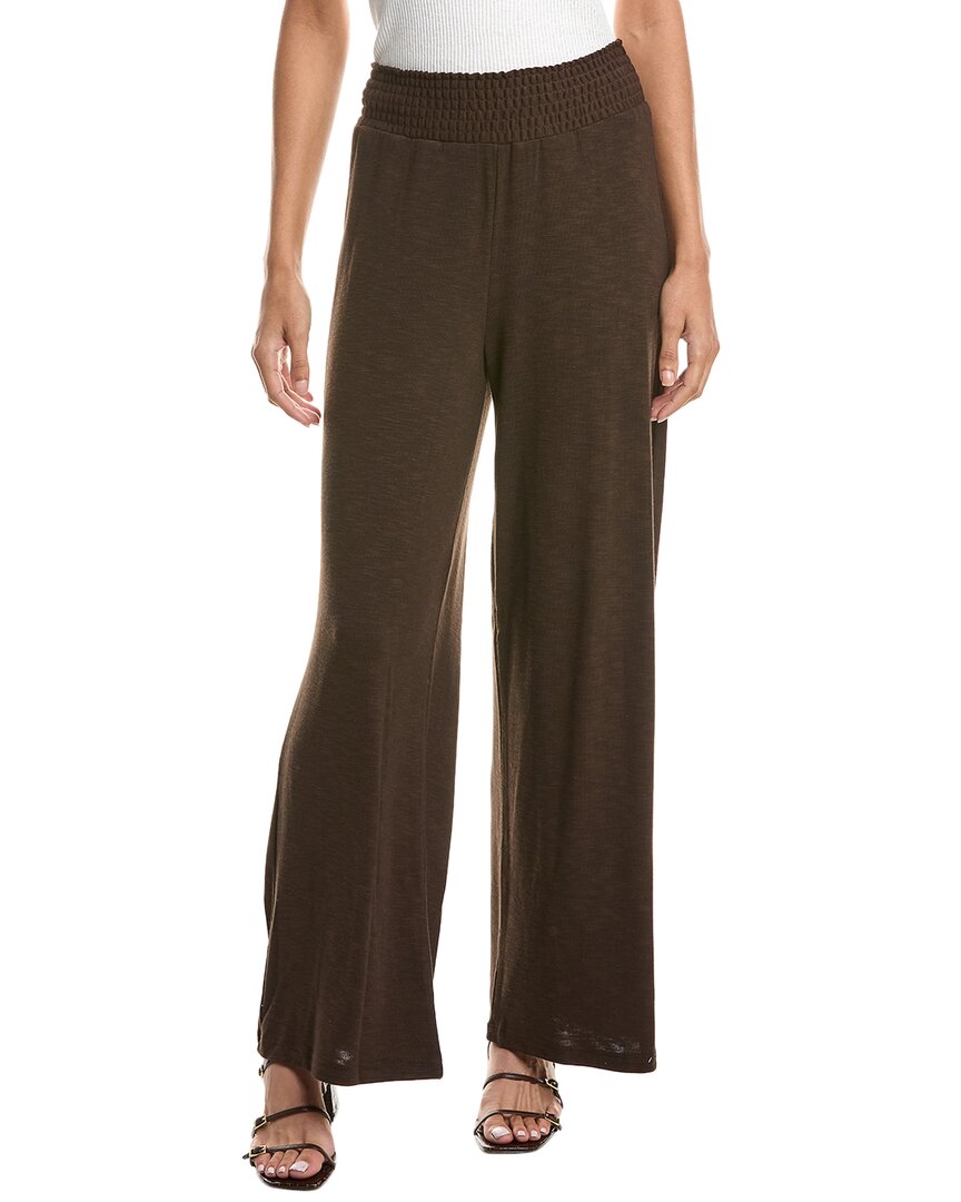 Michael Stars Ozzie Wide Leg Pant In Brown