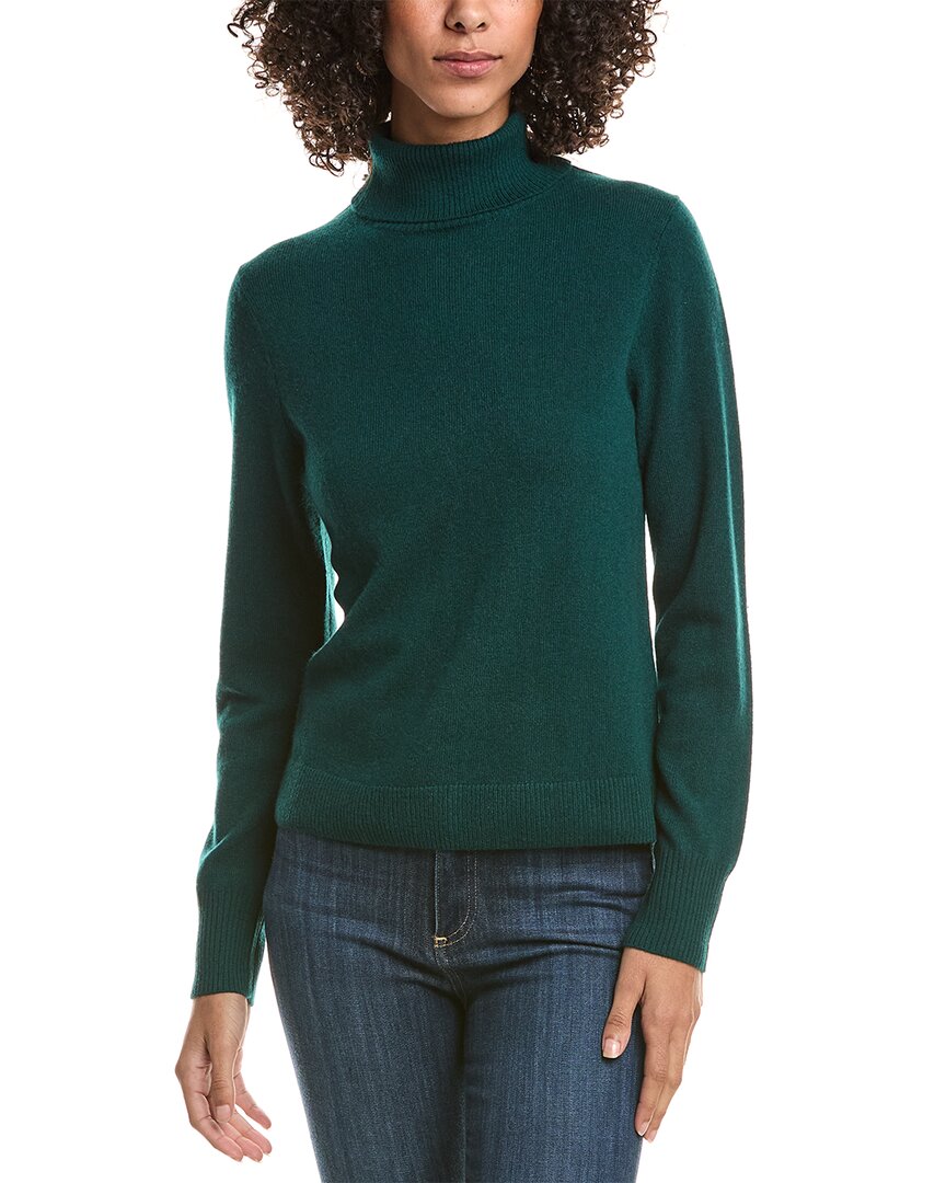 Michael Stars Cory Turtleneck Wool & Cashmere-blend Sweater In Green