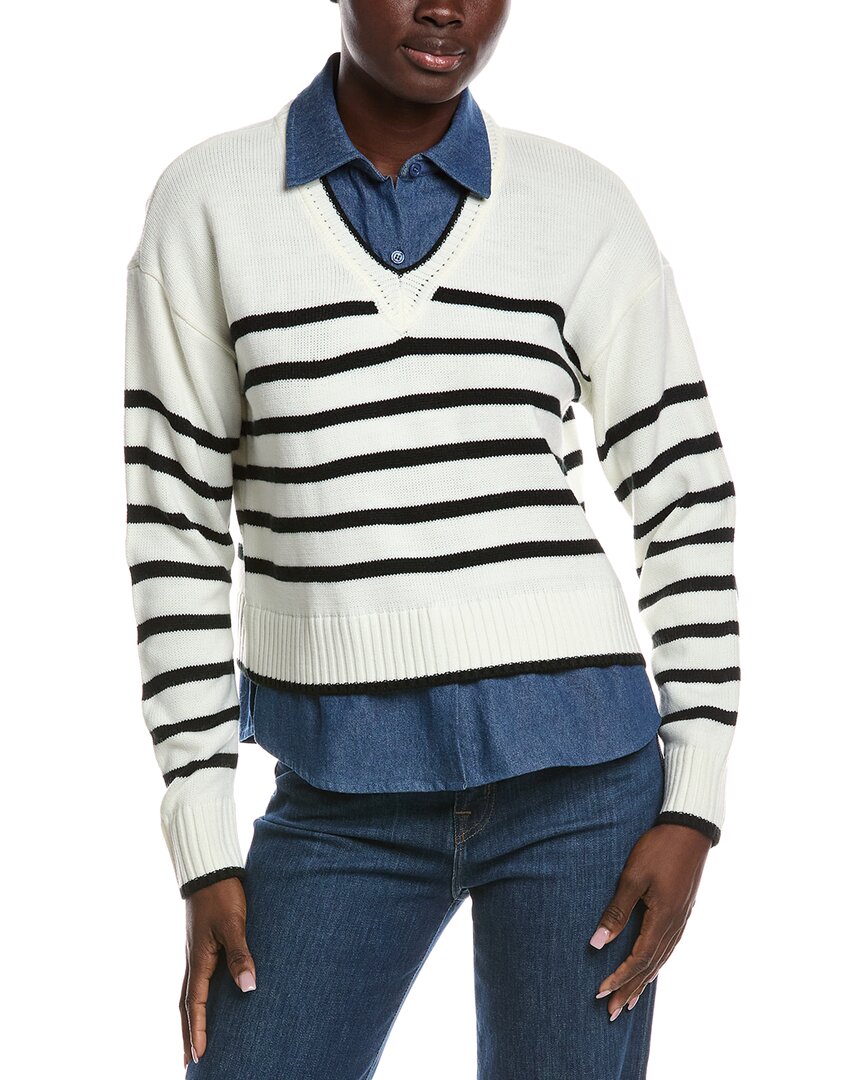 Nanette Lepore Nanette  Twofer Pullover In White
