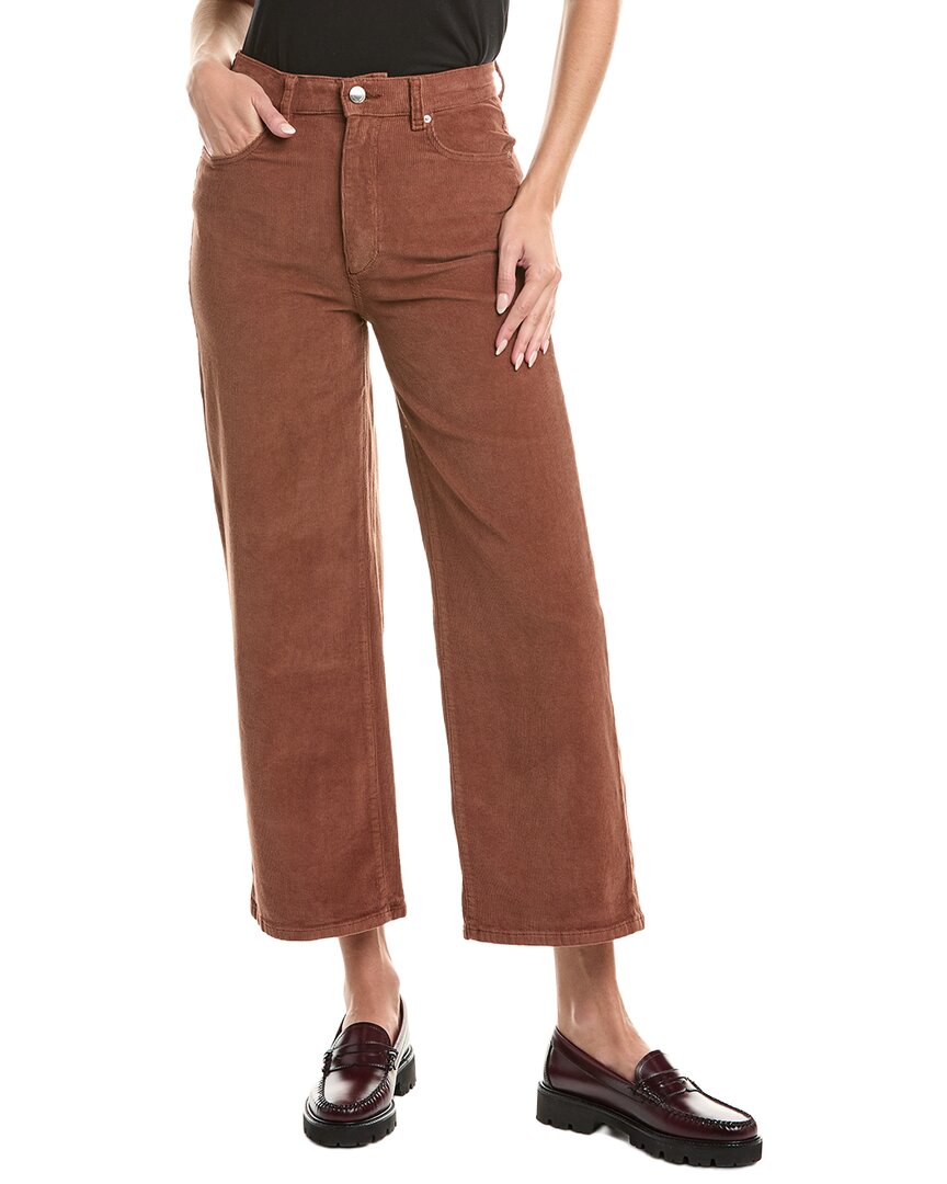 Dl1961 Hepburn Wide Corduroy Pant In Brown