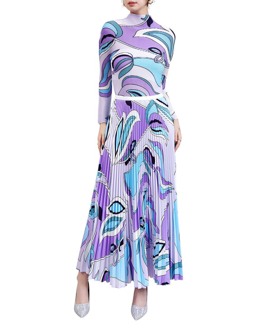 Adele Berto 2pc Top & Skirt Set In Multi
