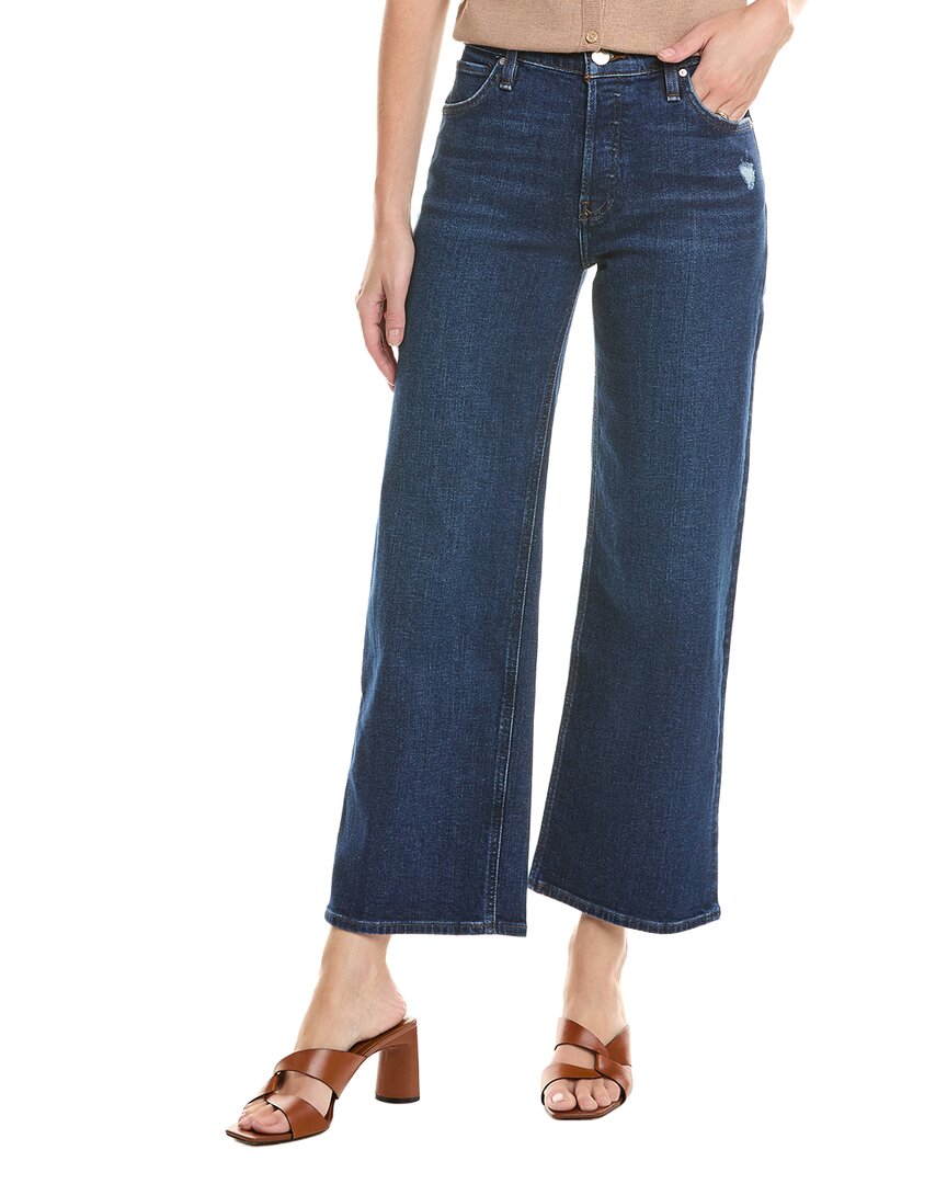 Hudson Jeans Rosie High-rise Bonfire Wide Leg Ankle Jean In Animal Print