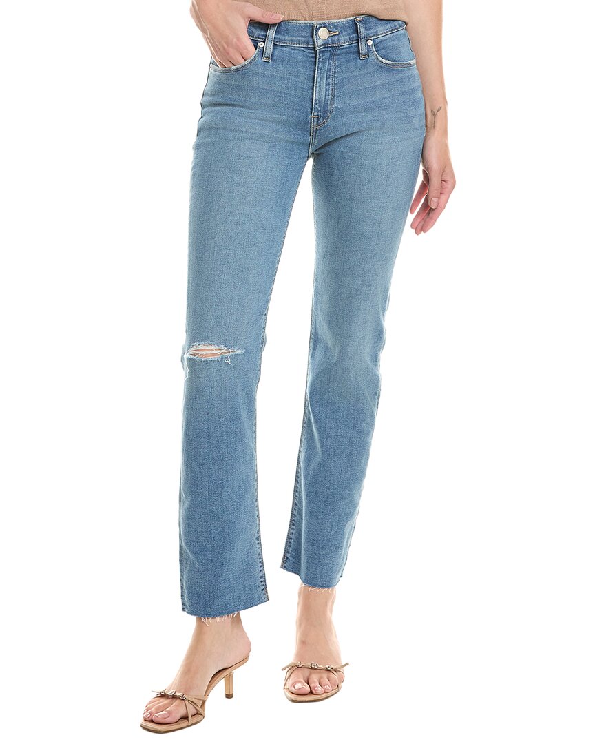 Hudson Jeans Nico Mid-rise Camper Straight Ankle Jean In Blue