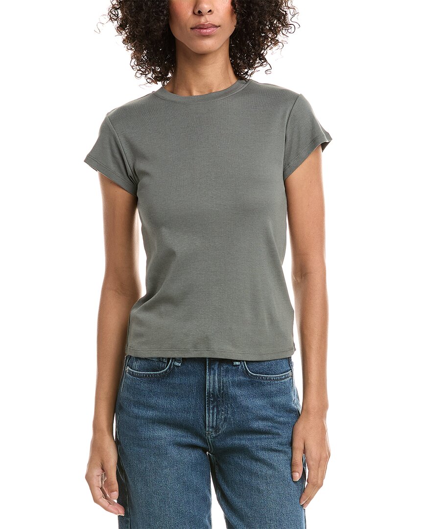 Splendid Faye Crewneck T-shirt In Gray