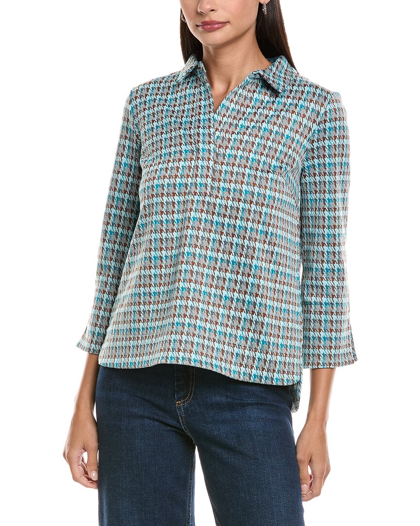 Tyler Boe Tyler Böe Emme Jacquard Popover Top In Blue