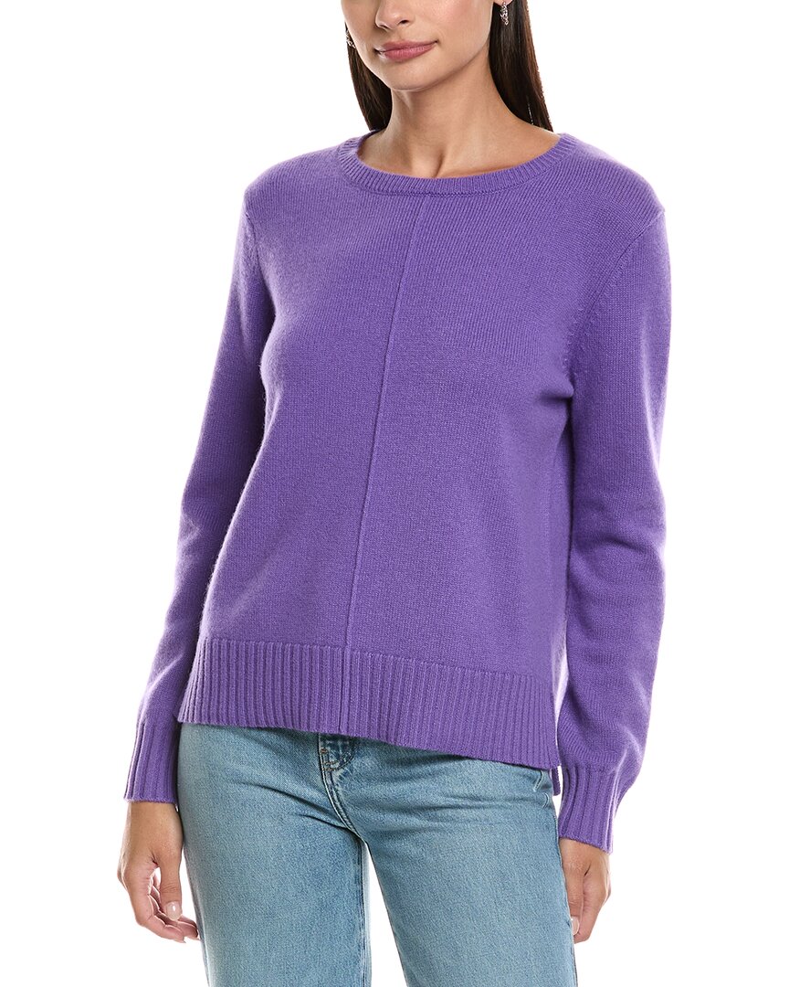 Tyler Boe Tyler Böe High-low Cashmere Sweater In Purple