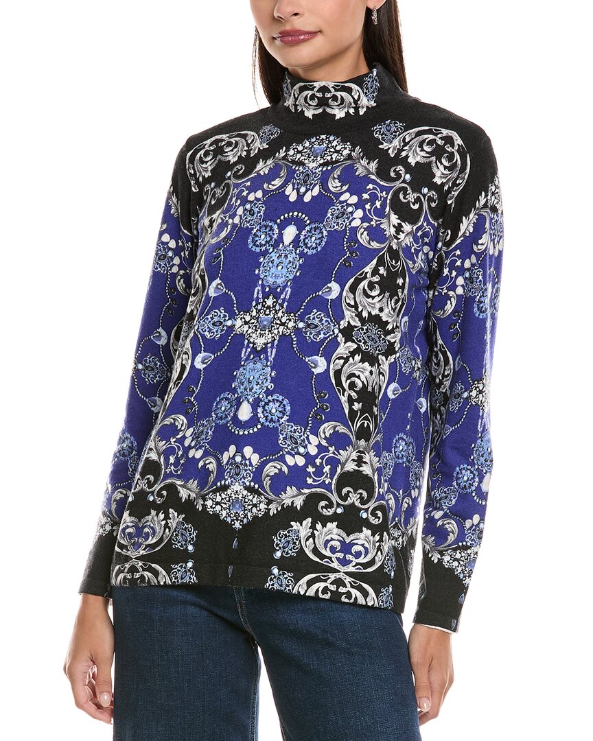 Tyler Boe Tyler Böe Mock Neck Sweater In Blue