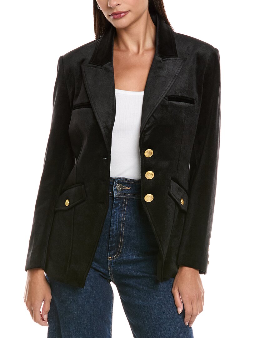 Tyler Boe Tyler Böe Goldie Velvet Jacket In Black