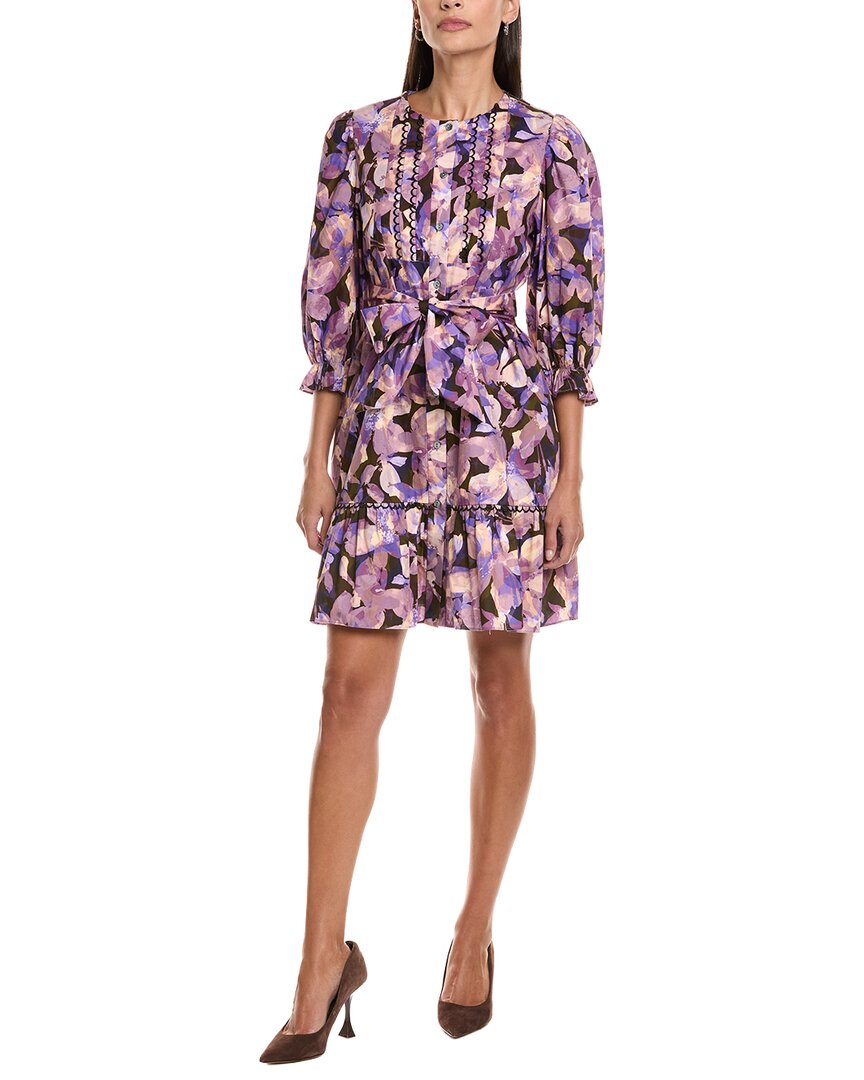 Tyler Boe Tyler Böe Penny Shirtdress In Purple
